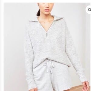 Gray Half-Zip Sweater